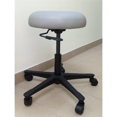 Standard stool, round seat with no backrest, auto-lift, 5-le