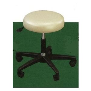 Standard stool, round seat with no backrest, auto-lift, 5-leg