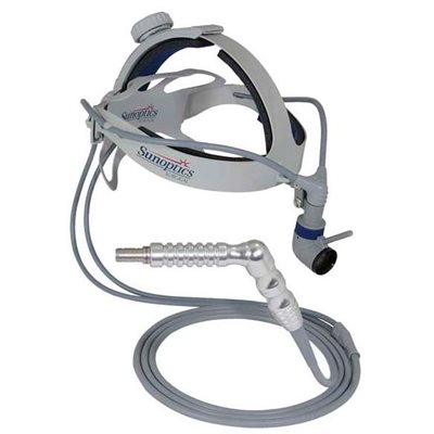 Dual Adj.Headband, 110mm, 3.5mm lensed BIF, Clear cable